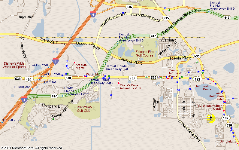 Map of Sweetwater Club in Kissimmee, FL.
